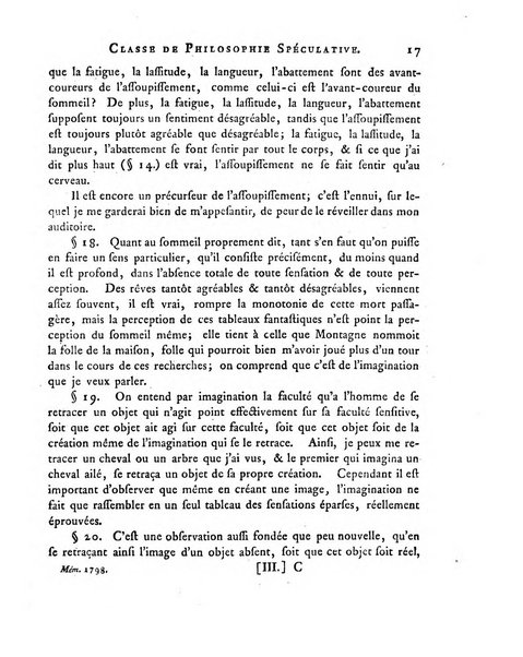 Memoires de l'Academie royale des sciences et belles lettres depuis l'avenement de Frederic Guillaume 2. au throne