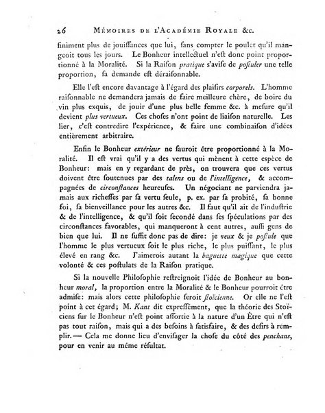 Memoires de l'Academie royale des sciences et belles lettres depuis l'avenement de Frederic Guillaume 2. au throne