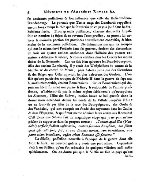 Memoires de l'Academie royale des sciences et belles lettres depuis l'avenement de Frederic Guillaume 2. au throne