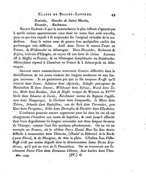 Memoires de l'Academie royale des sciences et belles lettres depuis l'avenement de Frederic Guillaume 2. au throne