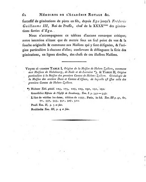 Memoires de l'Academie royale des sciences et belles lettres depuis l'avenement de Frederic Guillaume 2. au throne