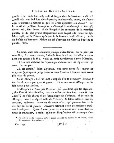 Memoires de l'Academie royale des sciences et belles lettres depuis l'avenement de Frederic Guillaume 2. au throne