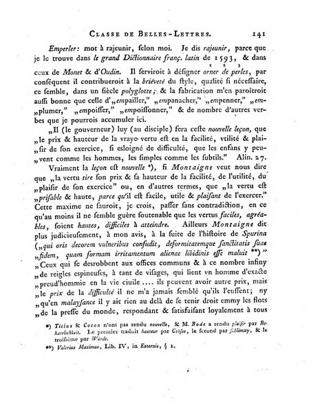 Memoires de l'Academie royale des sciences et belles lettres depuis l'avenement de Frederic Guillaume 2. au throne