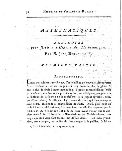 Memoires de l'Academie royale des sciences et belles lettres depuis l'avenement de Frederic Guillaume 2. au throne