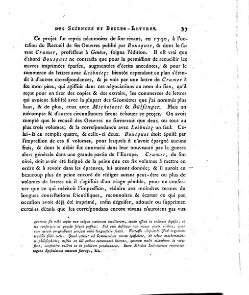 Memoires de l'Academie royale des sciences et belles lettres depuis l'avenement de Frederic Guillaume 2. au throne