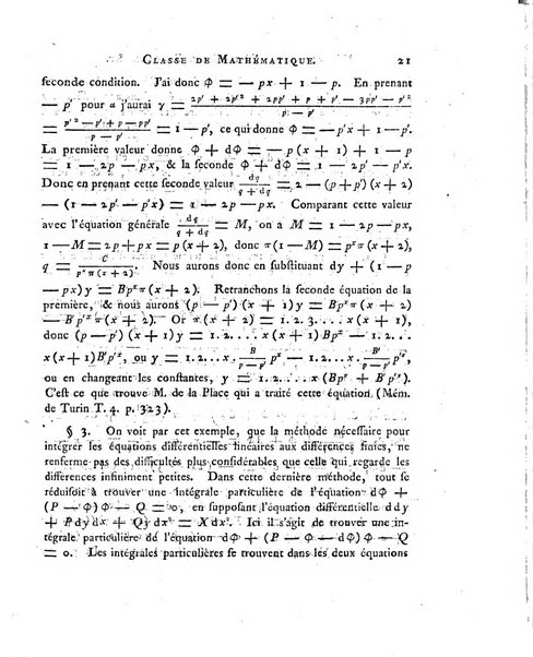 Memoires de l'Academie royale des sciences et belles lettres depuis l'avenement de Frederic Guillaume 2. au throne