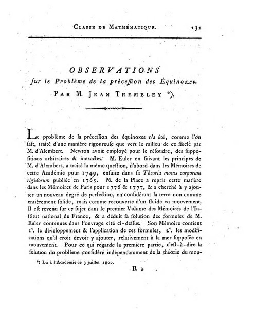 Memoires de l'Academie royale des sciences et belles lettres depuis l'avenement de Frederic Guillaume 2. au throne