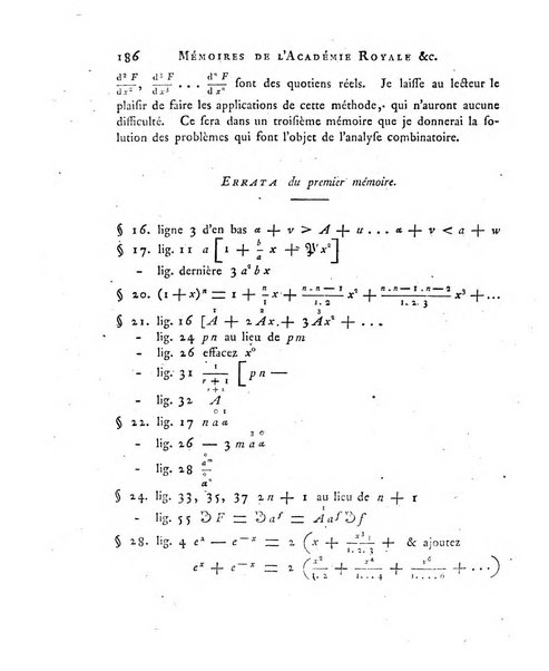 Memoires de l'Academie royale des sciences et belles lettres depuis l'avenement de Frederic Guillaume 2. au throne