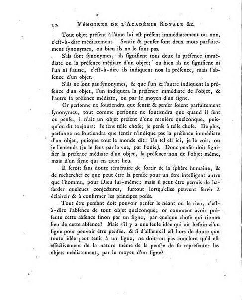 Memoires de l'Academie royale des sciences et belles lettres depuis l'avenement de Frederic Guillaume 2. au throne