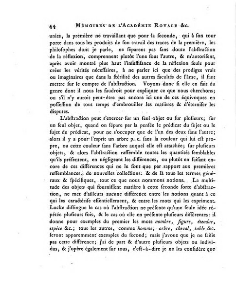 Memoires de l'Academie royale des sciences et belles lettres depuis l'avenement de Frederic Guillaume 2. au throne