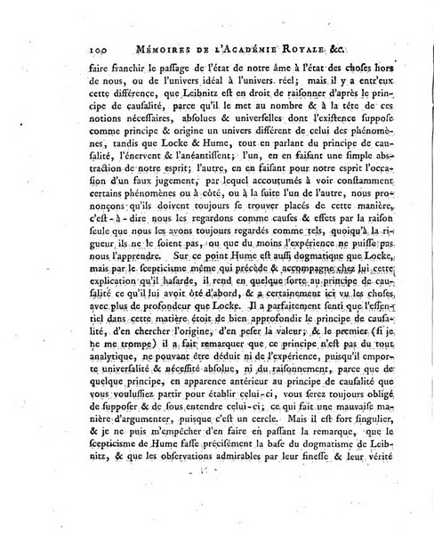 Memoires de l'Academie royale des sciences et belles lettres depuis l'avenement de Frederic Guillaume 2. au throne