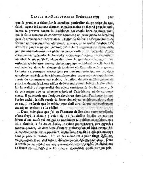 Memoires de l'Academie royale des sciences et belles lettres depuis l'avenement de Frederic Guillaume 2. au throne