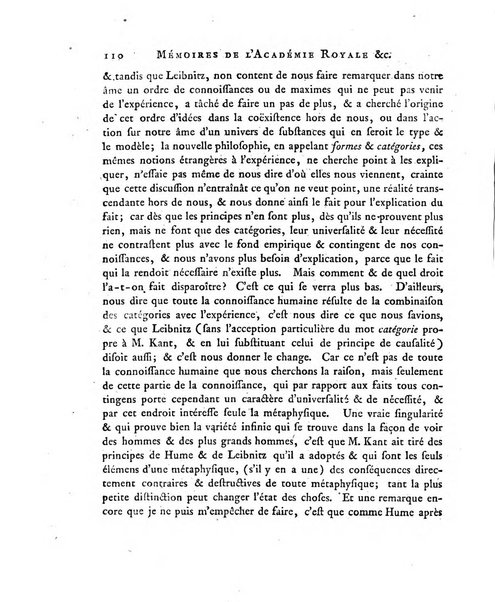 Memoires de l'Academie royale des sciences et belles lettres depuis l'avenement de Frederic Guillaume 2. au throne