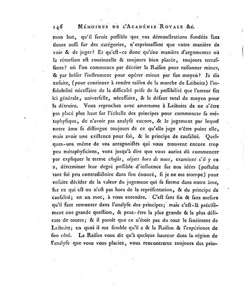 Memoires de l'Academie royale des sciences et belles lettres depuis l'avenement de Frederic Guillaume 2. au throne