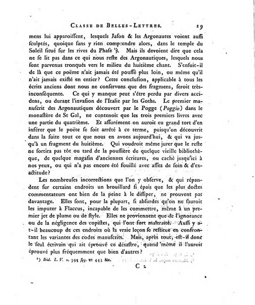 Memoires de l'Academie royale des sciences et belles lettres depuis l'avenement de Frederic Guillaume 2. au throne