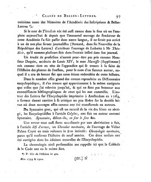 Memoires de l'Academie royale des sciences et belles lettres depuis l'avenement de Frederic Guillaume 2. au throne