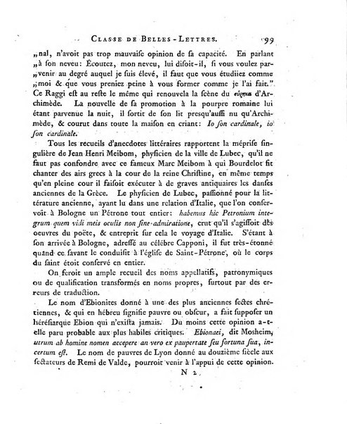 Memoires de l'Academie royale des sciences et belles lettres depuis l'avenement de Frederic Guillaume 2. au throne