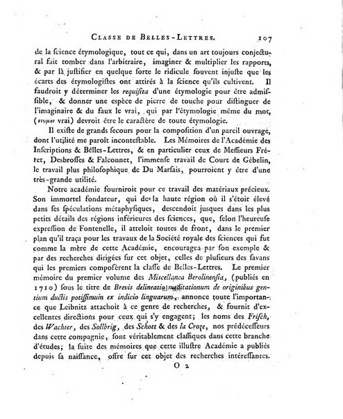 Memoires de l'Academie royale des sciences et belles lettres depuis l'avenement de Frederic Guillaume 2. au throne