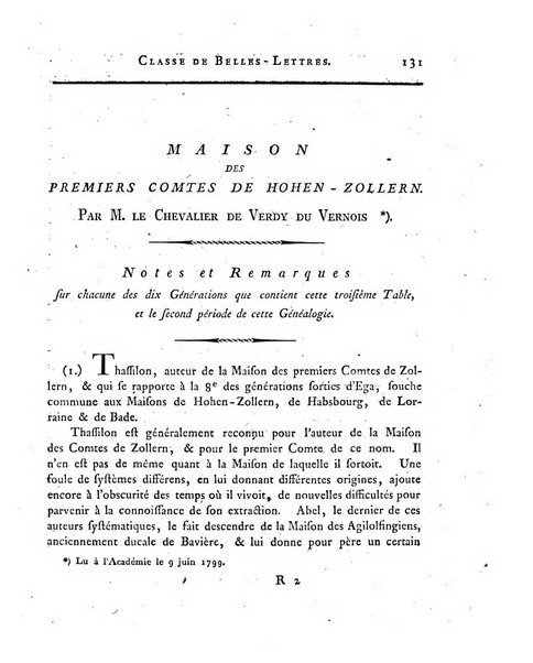 Memoires de l'Academie royale des sciences et belles lettres depuis l'avenement de Frederic Guillaume 2. au throne