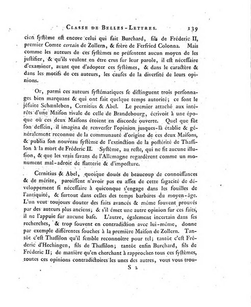 Memoires de l'Academie royale des sciences et belles lettres depuis l'avenement de Frederic Guillaume 2. au throne