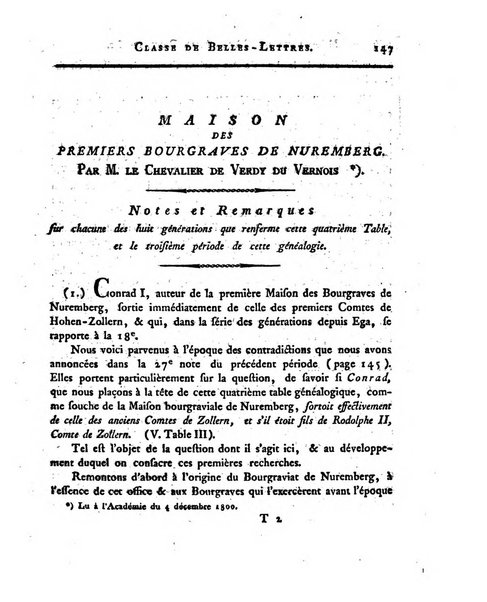 Memoires de l'Academie royale des sciences et belles lettres depuis l'avenement de Frederic Guillaume 2. au throne