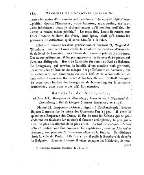 Memoires de l'Academie royale des sciences et belles lettres depuis l'avenement de Frederic Guillaume 2. au throne