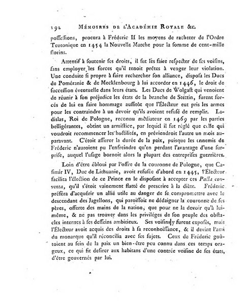 Memoires de l'Academie royale des sciences et belles lettres depuis l'avenement de Frederic Guillaume 2. au throne