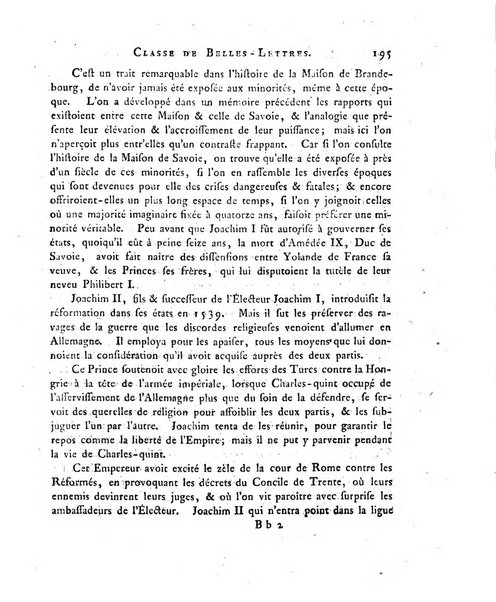 Memoires de l'Academie royale des sciences et belles lettres depuis l'avenement de Frederic Guillaume 2. au throne