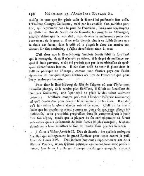 Memoires de l'Academie royale des sciences et belles lettres depuis l'avenement de Frederic Guillaume 2. au throne