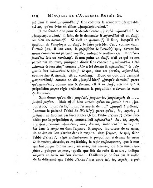 Memoires de l'Academie royale des sciences et belles lettres depuis l'avenement de Frederic Guillaume 2. au throne