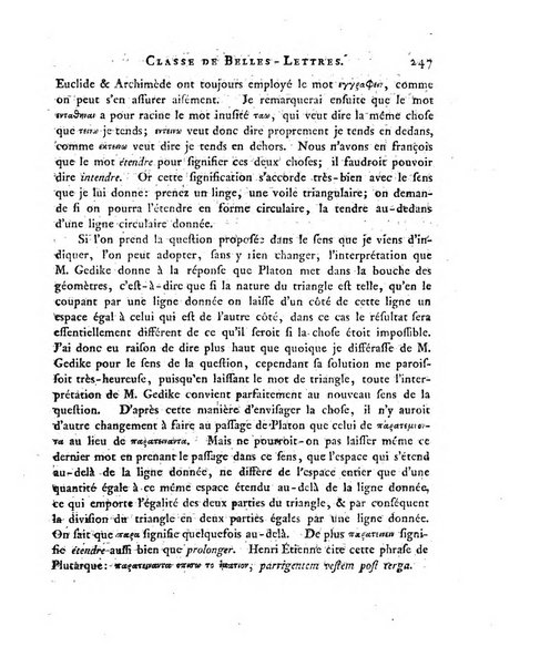 Memoires de l'Academie royale des sciences et belles lettres depuis l'avenement de Frederic Guillaume 2. au throne