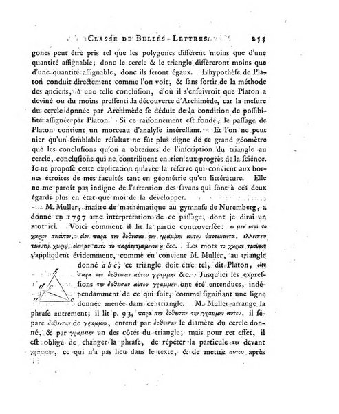 Memoires de l'Academie royale des sciences et belles lettres depuis l'avenement de Frederic Guillaume 2. au throne