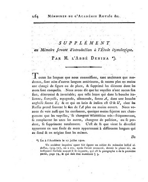 Memoires de l'Academie royale des sciences et belles lettres depuis l'avenement de Frederic Guillaume 2. au throne