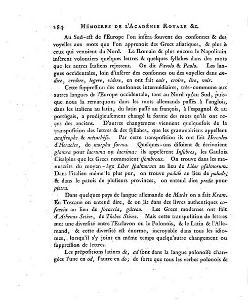 Memoires de l'Academie royale des sciences et belles lettres depuis l'avenement de Frederic Guillaume 2. au throne