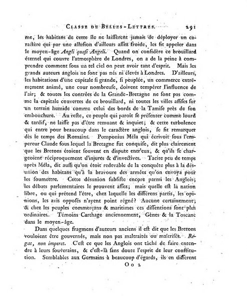 Memoires de l'Academie royale des sciences et belles lettres depuis l'avenement de Frederic Guillaume 2. au throne