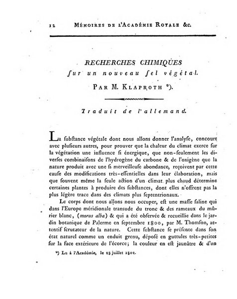 Memoires de l'Academie royale des sciences et belles lettres depuis l'avenement de Frederic Guillaume 2. au throne