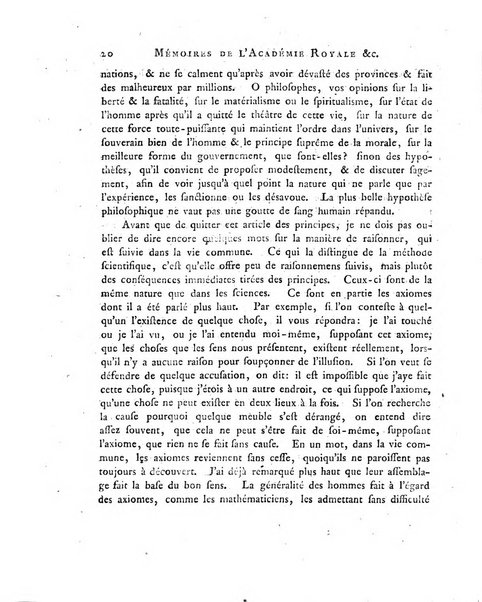 Memoires de l'Academie royale des sciences et belles lettres depuis l'avenement de Frederic Guillaume 2. au throne