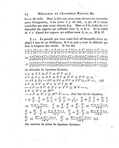 Memoires de l'Academie royale des sciences et belles lettres depuis l'avenement de Frederic Guillaume 2. au throne