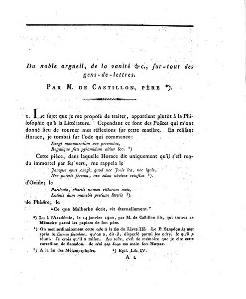 Memoires de l'Academie royale des sciences et belles lettres depuis l'avenement de Frederic Guillaume 2. au throne