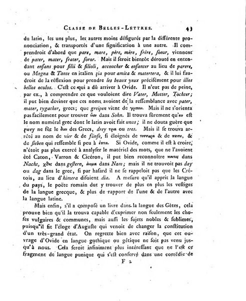 Memoires de l'Academie royale des sciences et belles lettres depuis l'avenement de Frederic Guillaume 2. au throne