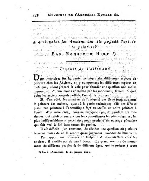 Memoires de l'Academie royale des sciences et belles lettres depuis l'avenement de Frederic Guillaume 2. au throne