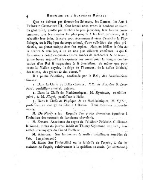 Memoires de l'Academie royale des sciences et belles lettres depuis l'avenement de Frederic Guillaume 2. au throne