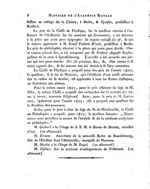 Memoires de l'Academie royale des sciences et belles lettres depuis l'avenement de Frederic Guillaume 2. au throne