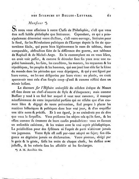 Memoires de l'Academie royale des sciences et belles lettres depuis l'avenement de Frederic Guillaume 2. au throne