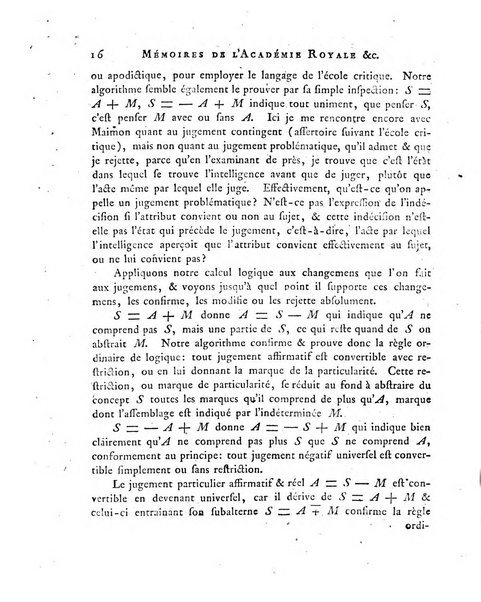 Memoires de l'Academie royale des sciences et belles lettres depuis l'avenement de Frederic Guillaume 2. au throne