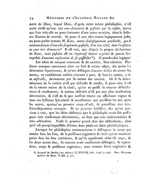 Memoires de l'Academie royale des sciences et belles lettres depuis l'avenement de Frederic Guillaume 2. au throne