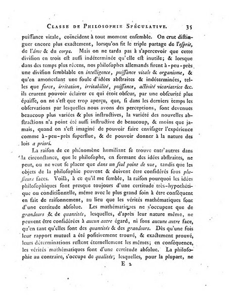 Memoires de l'Academie royale des sciences et belles lettres depuis l'avenement de Frederic Guillaume 2. au throne