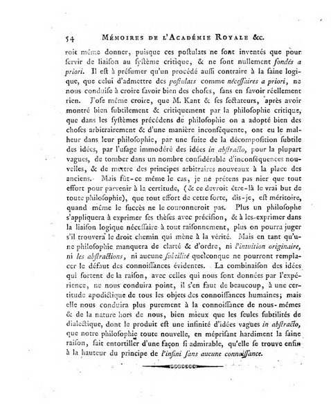 Memoires de l'Academie royale des sciences et belles lettres depuis l'avenement de Frederic Guillaume 2. au throne