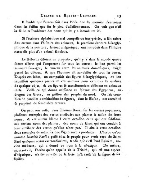 Memoires de l'Academie royale des sciences et belles lettres depuis l'avenement de Frederic Guillaume 2. au throne