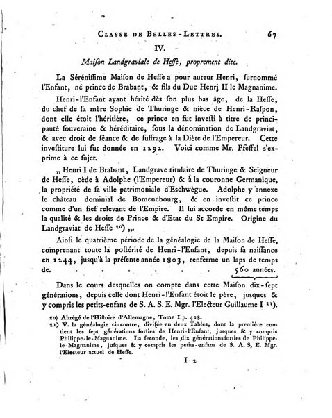 Memoires de l'Academie royale des sciences et belles lettres depuis l'avenement de Frederic Guillaume 2. au throne